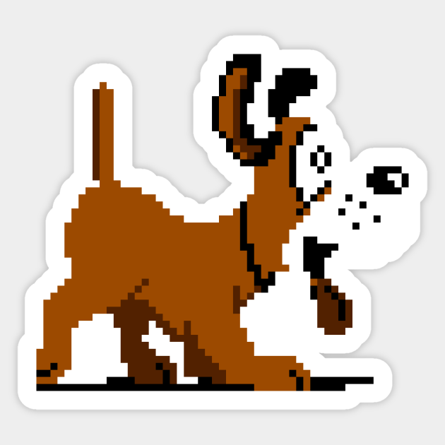 Duck Hunt Dog Sprite Duck Sticker TeePublic